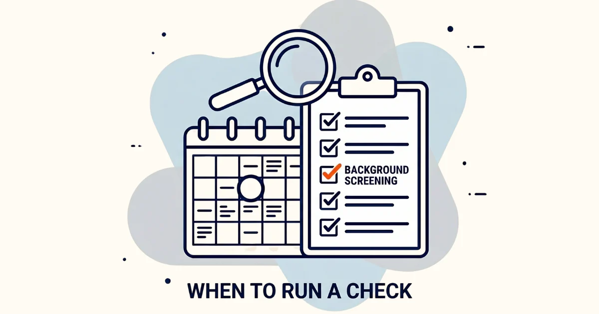 When do I need to run a background check?
